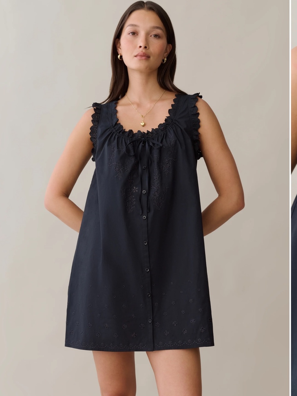 NWT Sorella Caroline Atelier Cotton Eyelet Few Moda Dress Small
